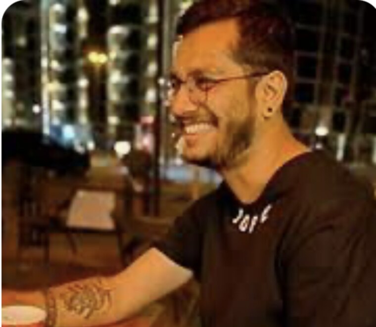 Bhavik Sarkhedi laughing at night